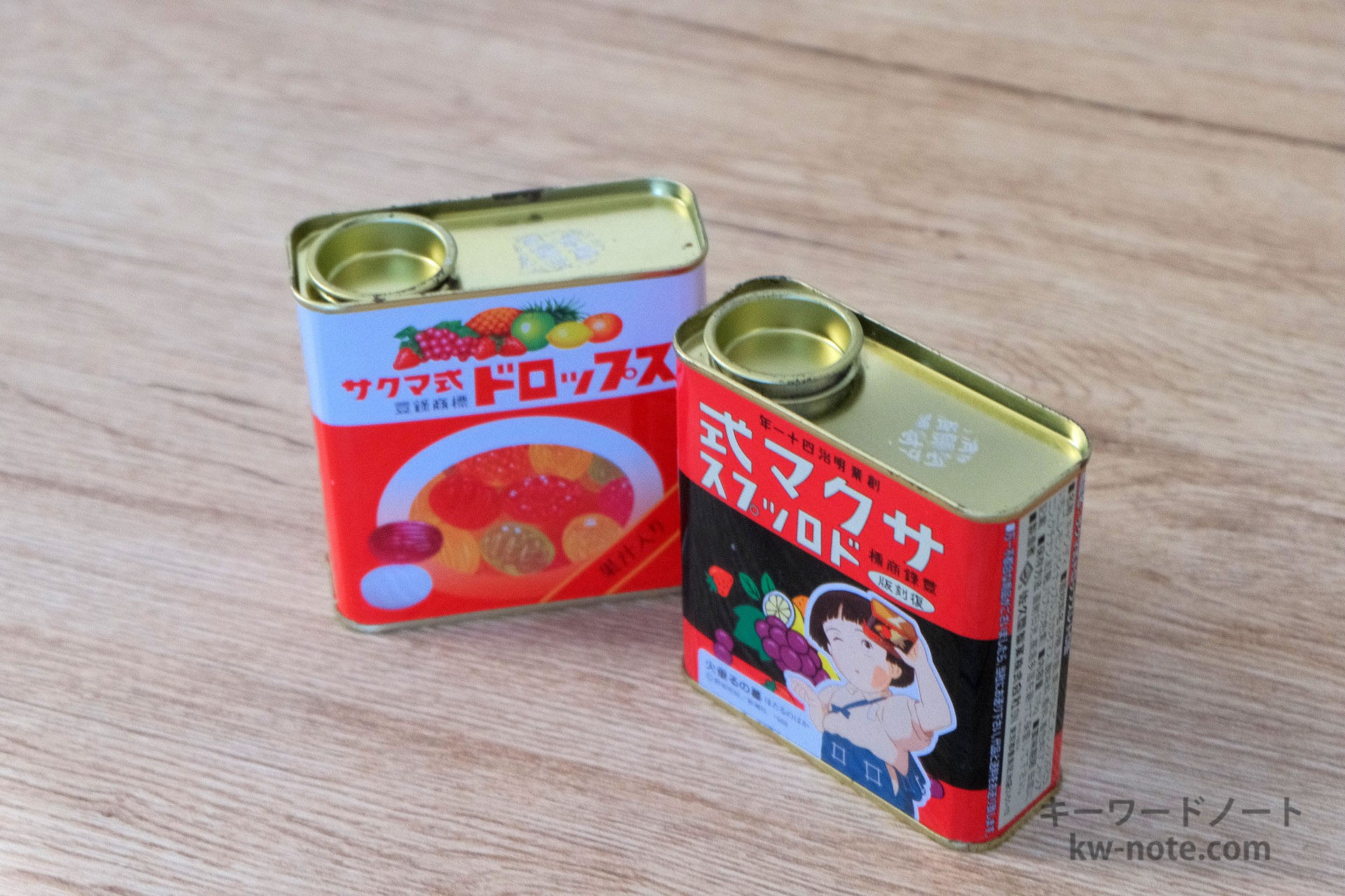 ドロップ缶の開け方
