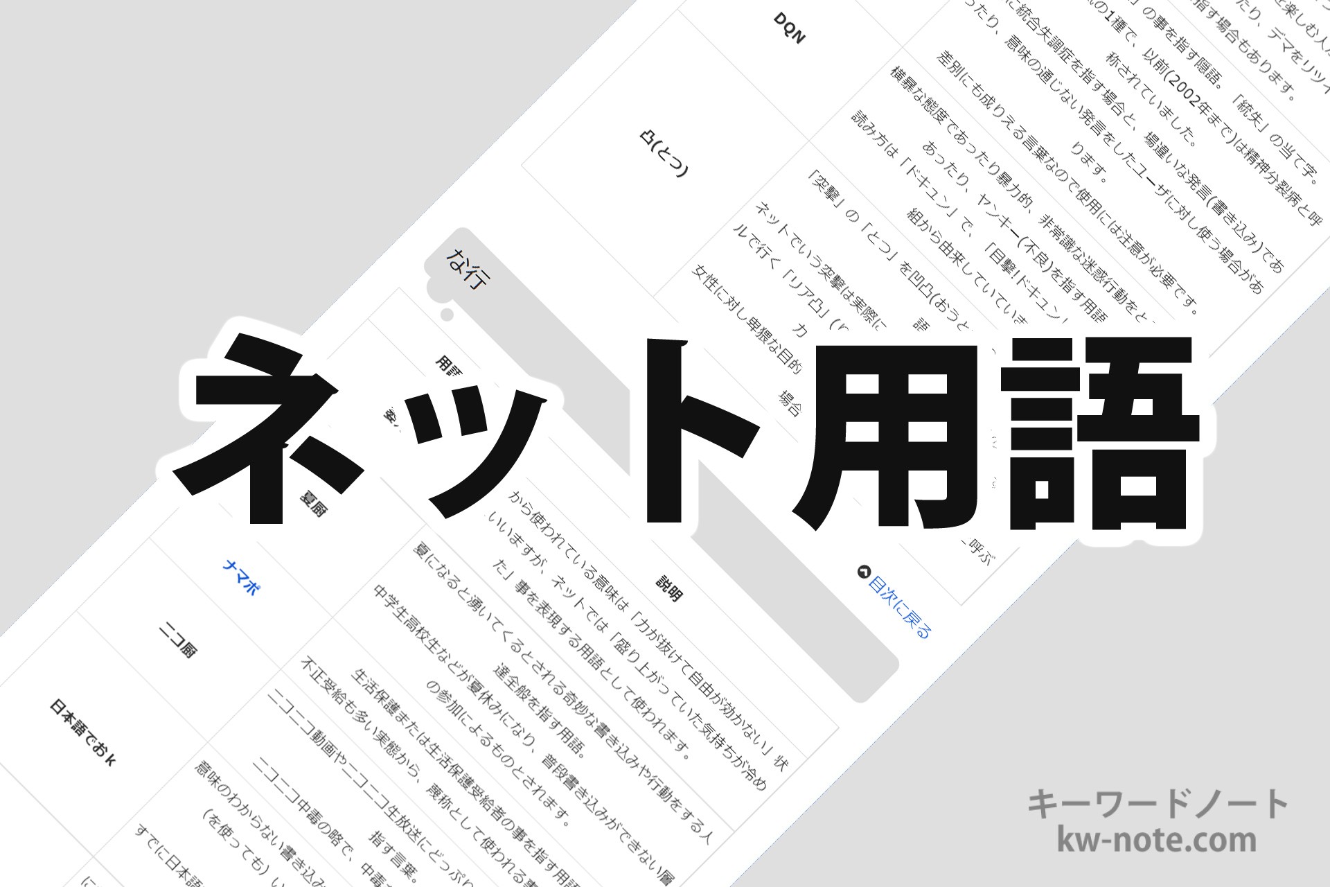 ネット用語