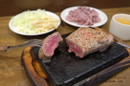 ステーキの焼き加減と名称まとめ