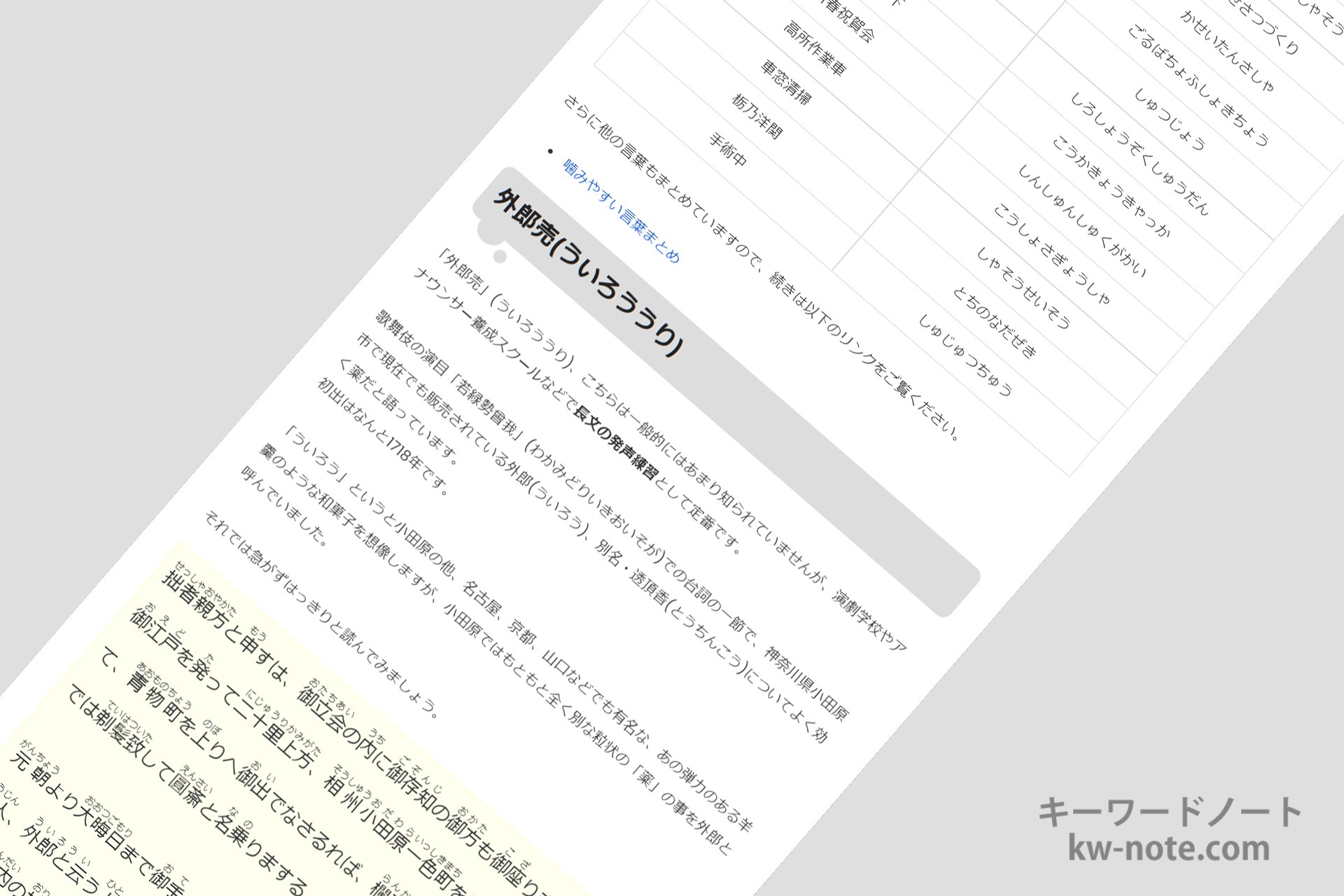 滑舌や発音のトレーニング