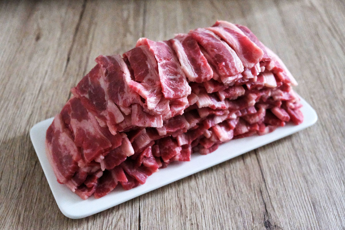 1,500g(1.5kg)の焼肉の量