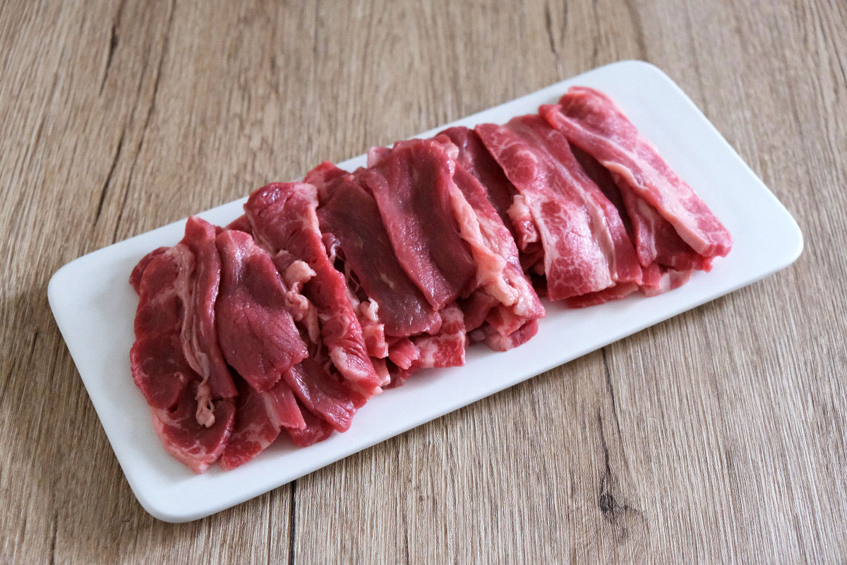 400gの焼肉の量