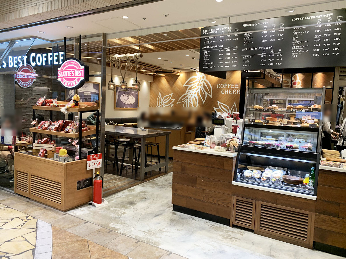 シアトルズベストコーヒーの店舗(アミュプラザ博多店)