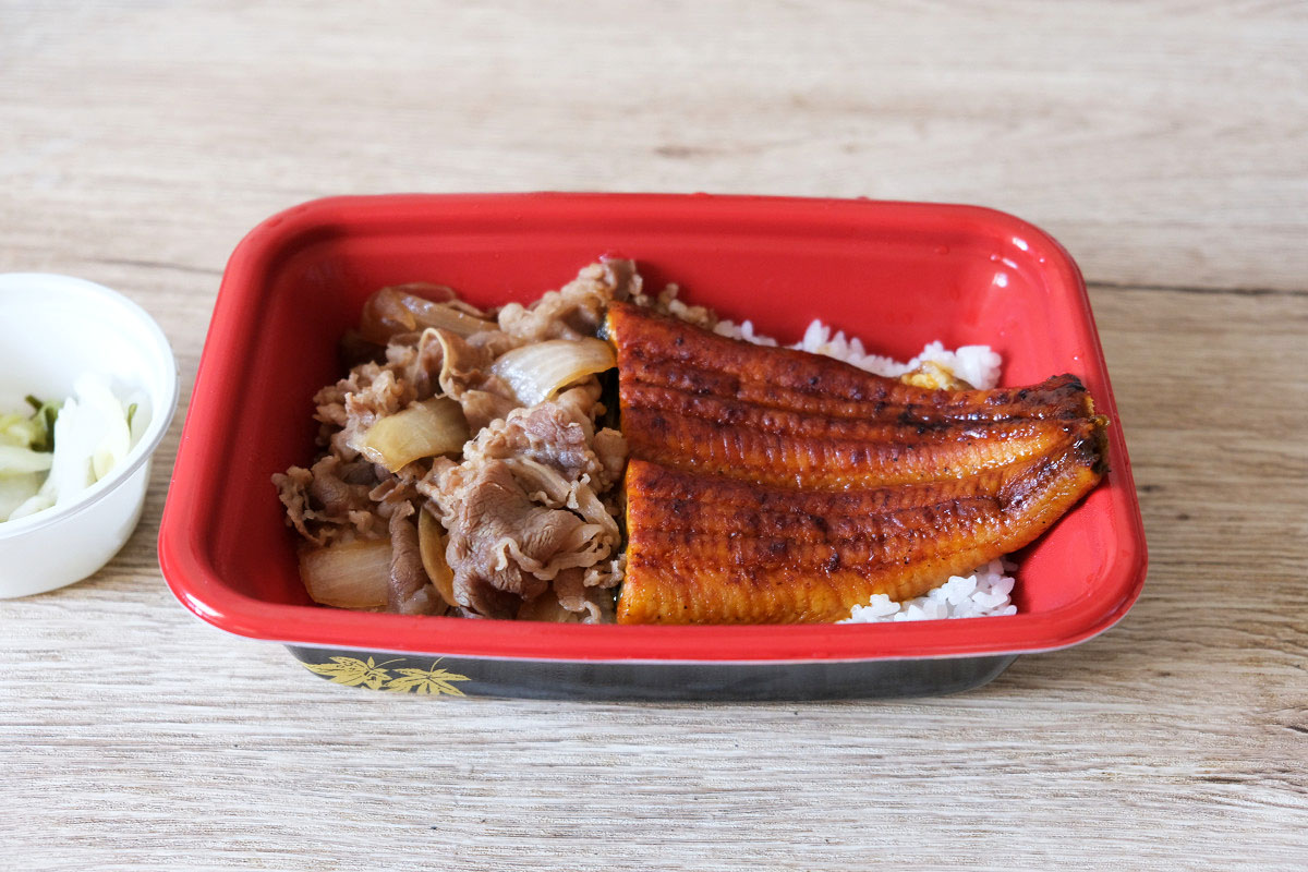 うなぎコンボ牛めし(990円)