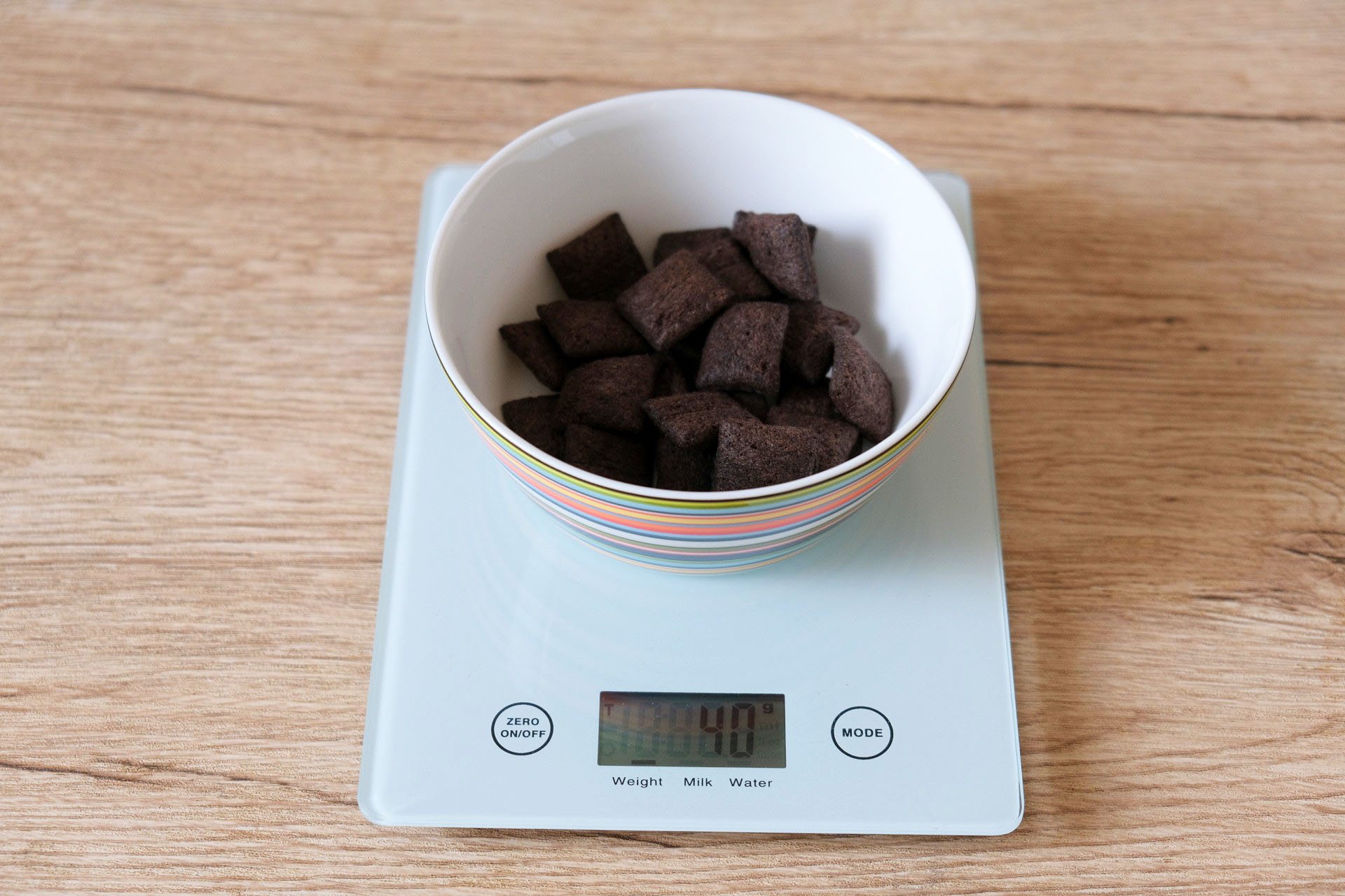 1食分のハーシーチョコビッツ40グラム