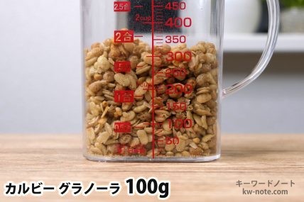 グラノーラ100gの分量