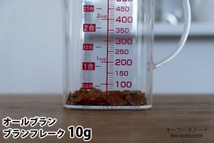 ブランフレーク10gの分量