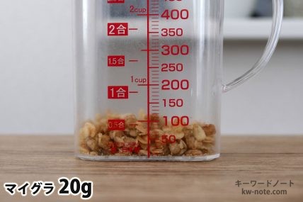 マイグラ20gの分量