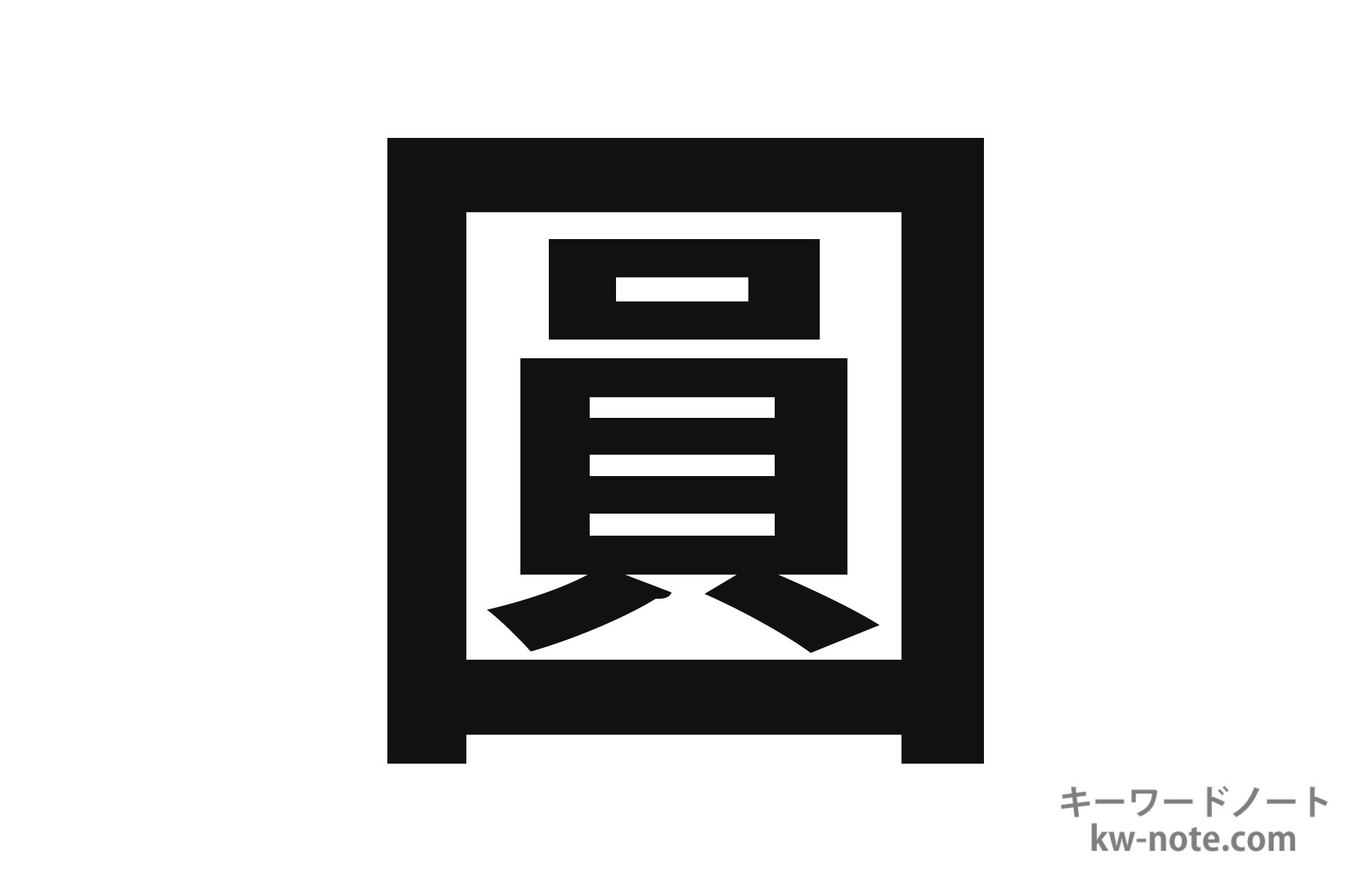 「圓」の読み方や部首など解説