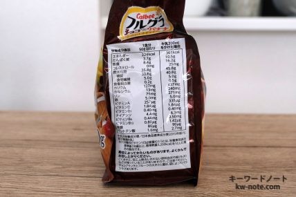 フルグラ チョコクランチ&バナナの栄養成分表