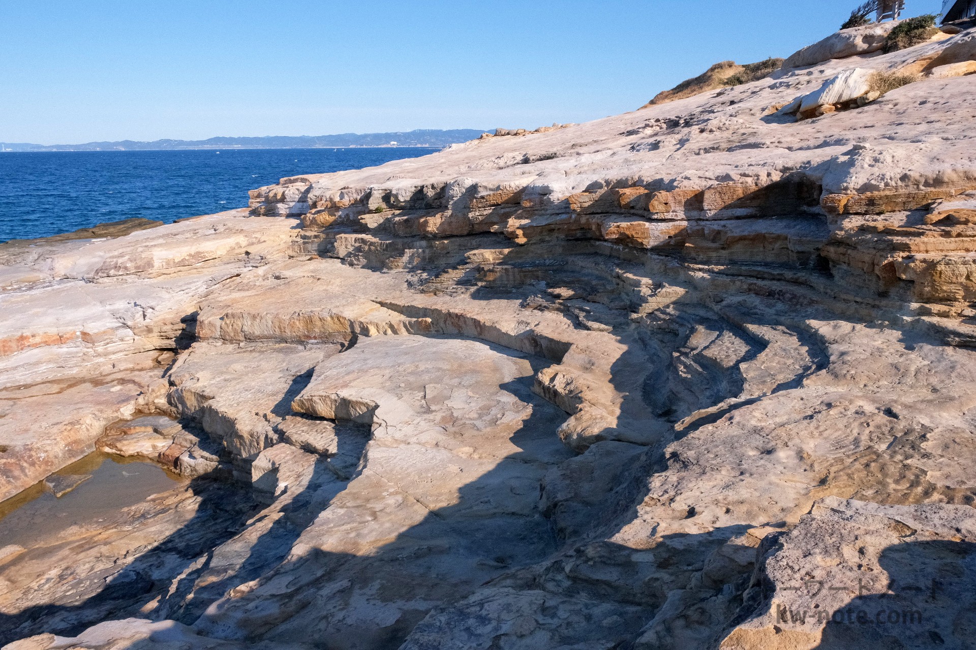 階段状になった地層