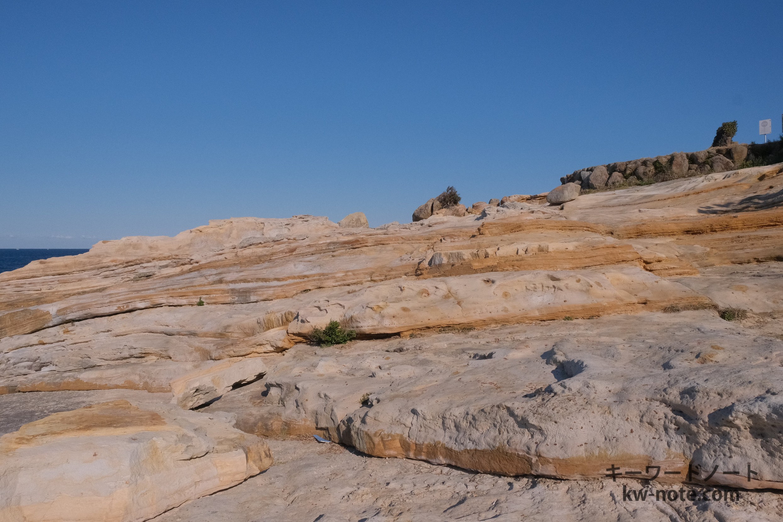 なだらかな地層
