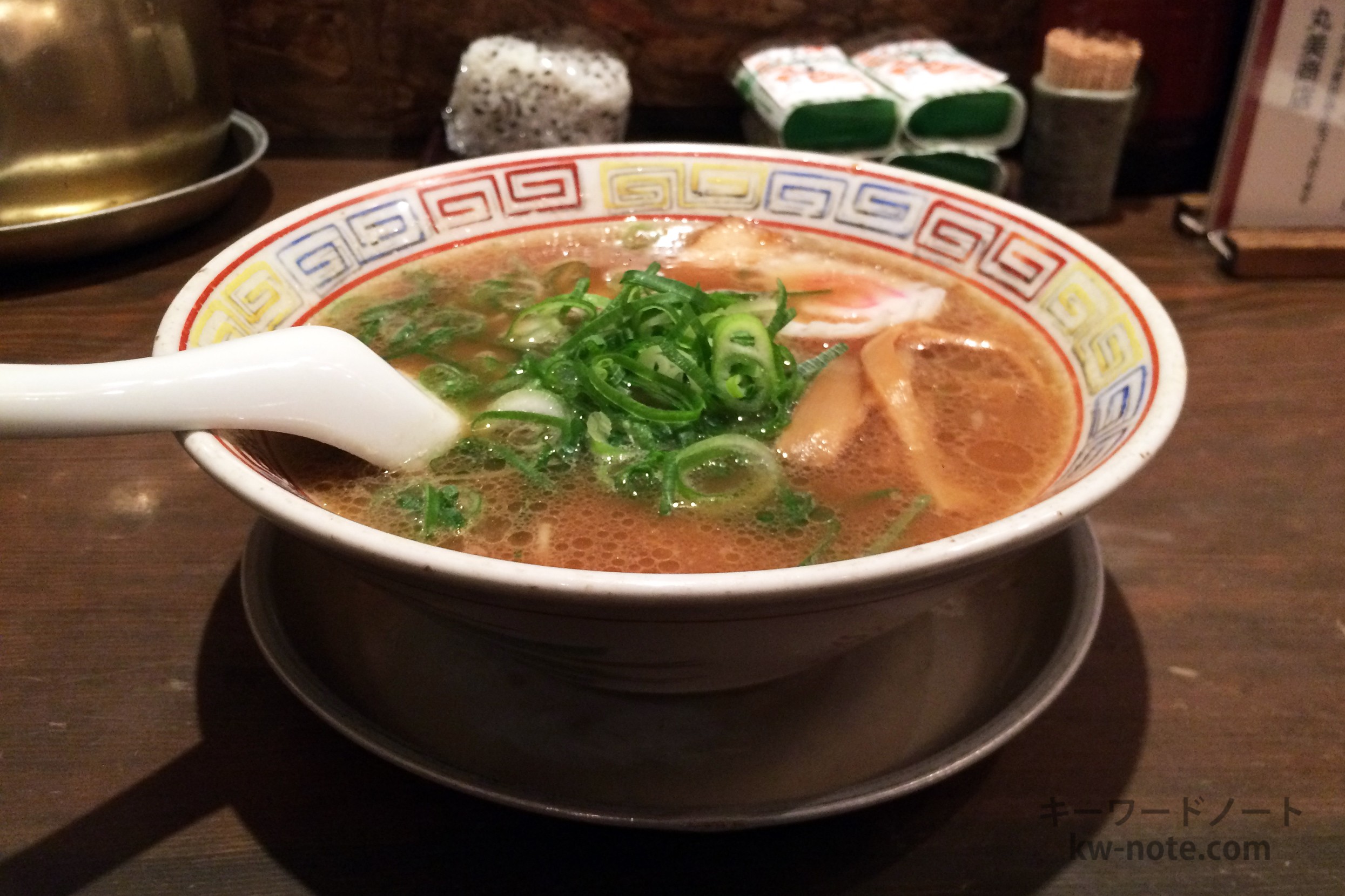 横から見た中華そば