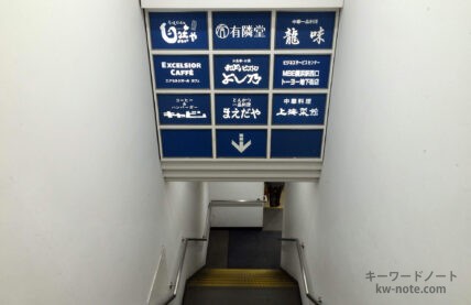 地下街の入り口