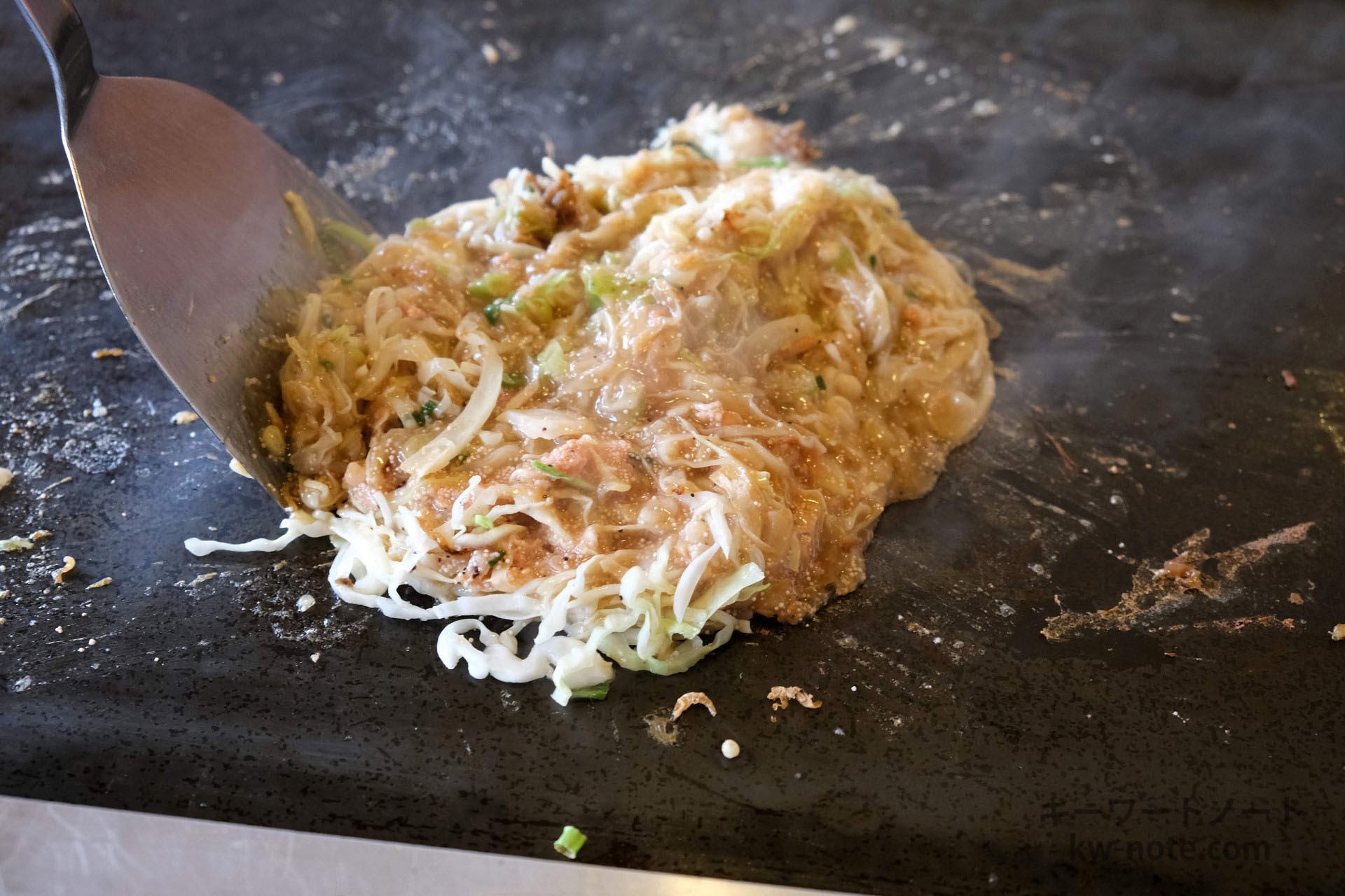 混ぜ合わせた出汁と土手