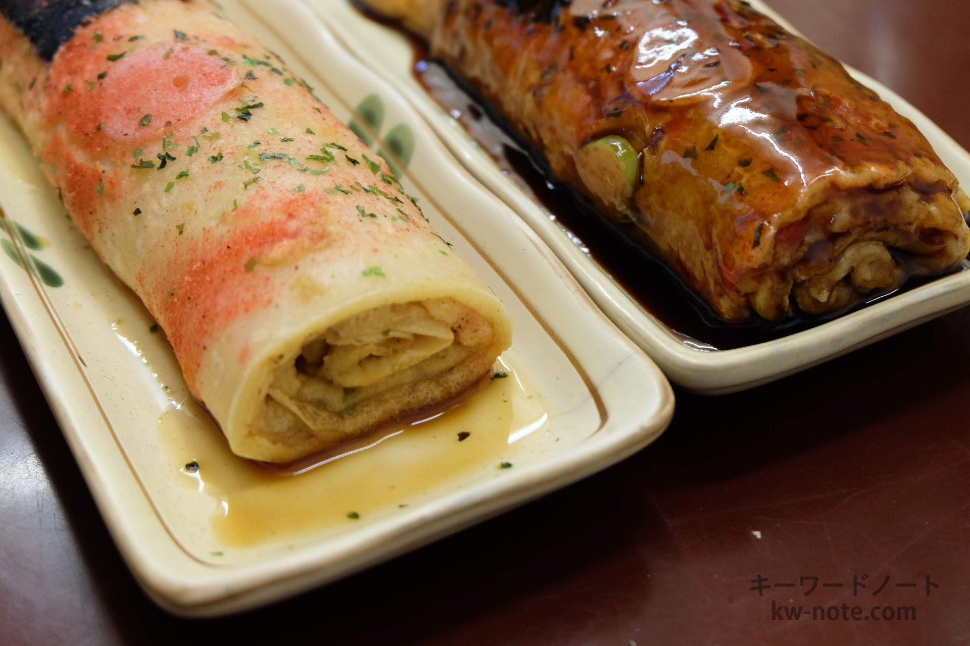 ロールされた生地