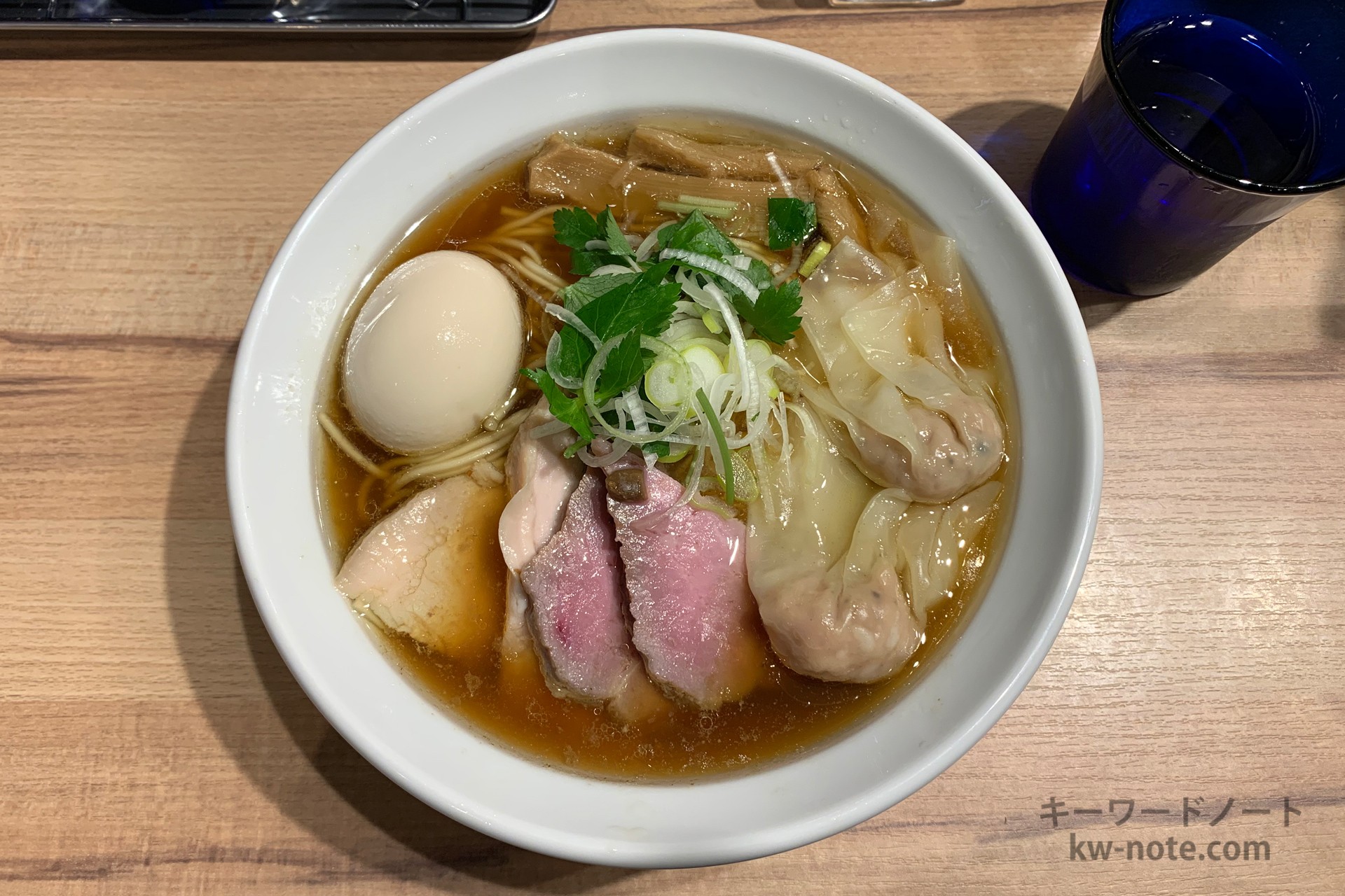 上から見たラーメン