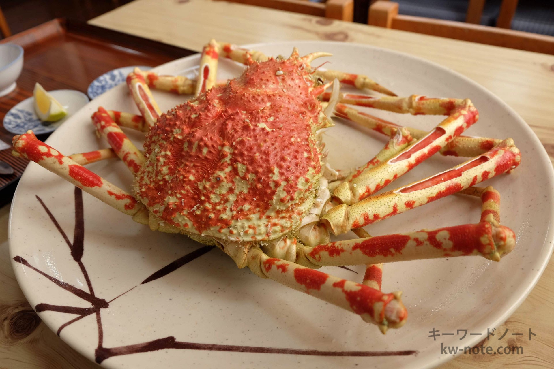 横から見た高足がに