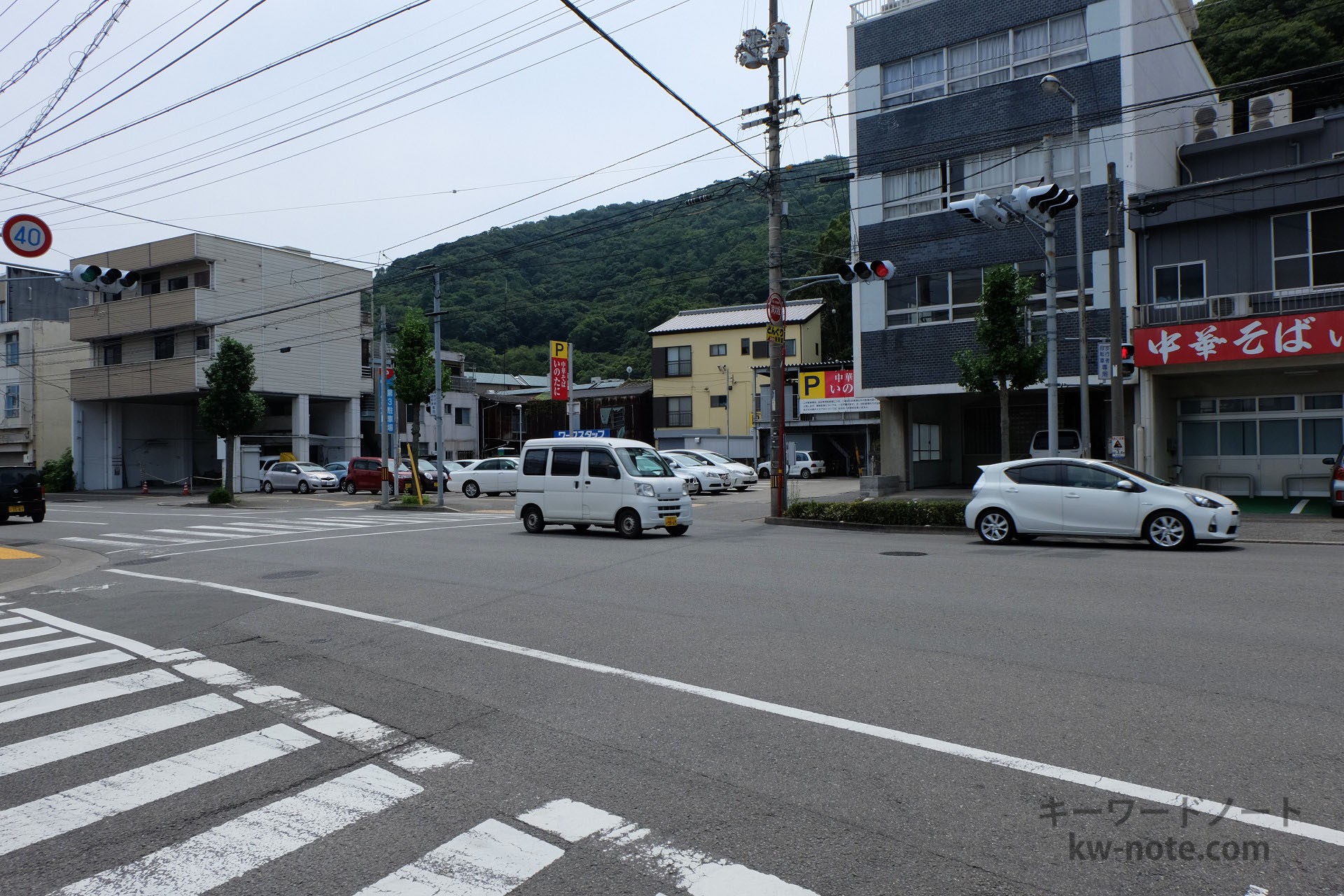 いのたに本店横の駐車場