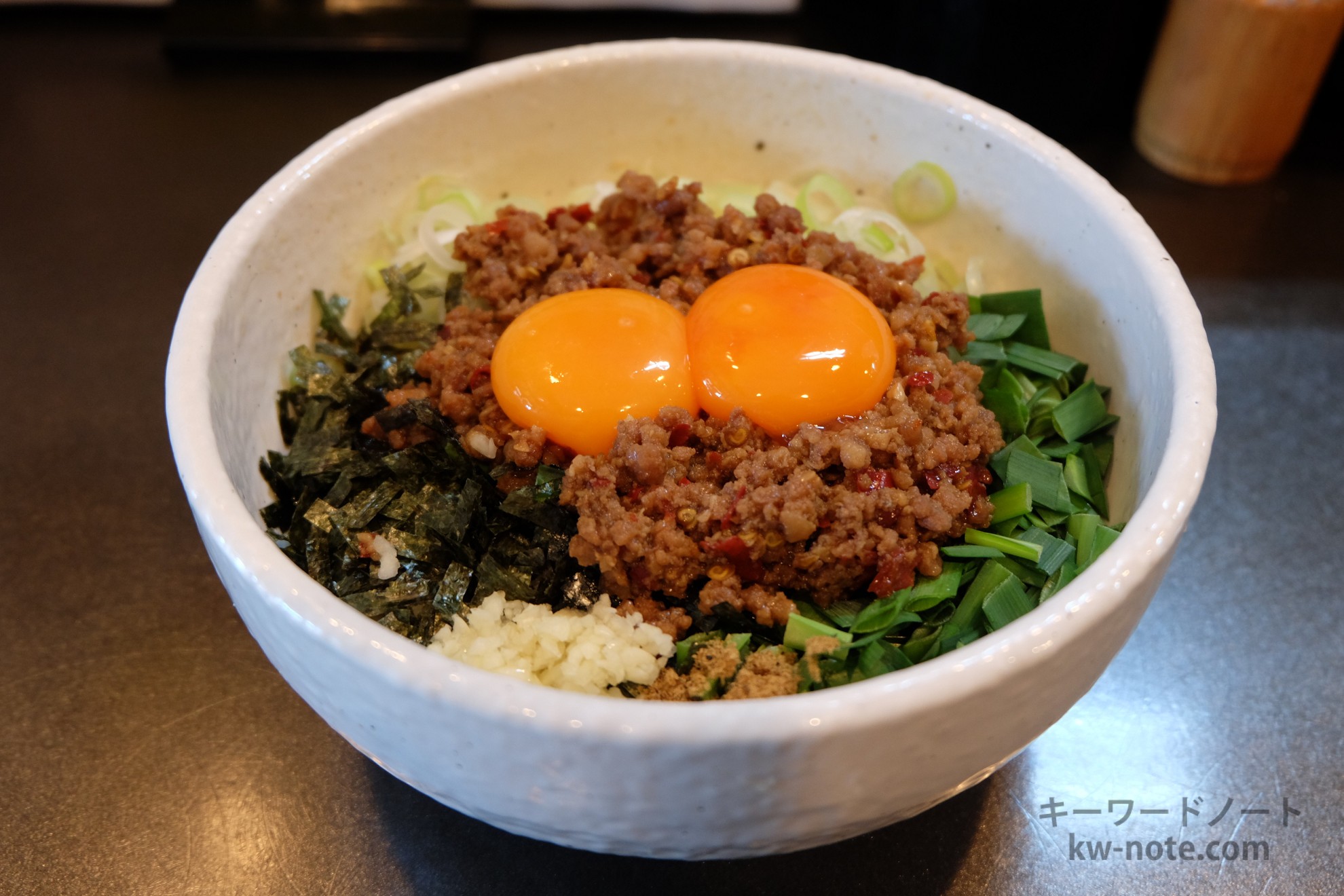 台湾まぜそばの具材